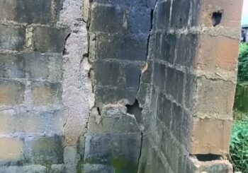 cracks in wall